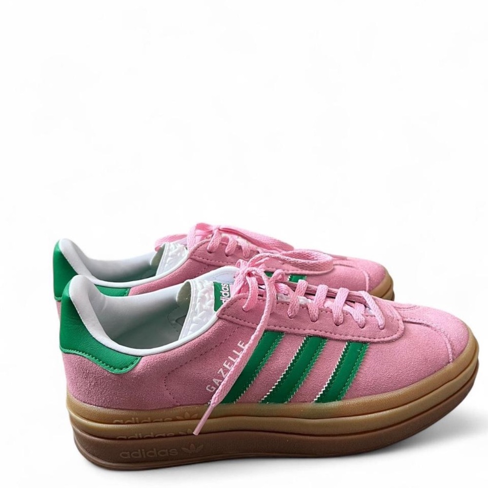 Adidas Gazelle Pink and Green Women's Sneakers